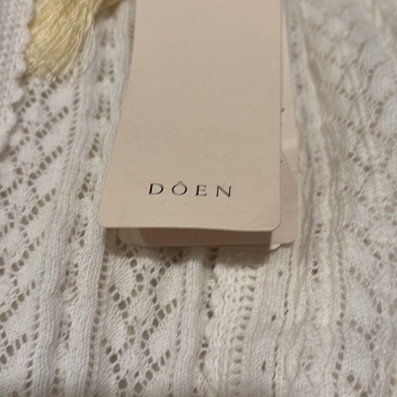 Doen Martina crochet sweater cardigan top M nwt - Picture 10 of 10